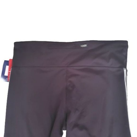 Champion Women's White Side Stripes High Rise Tights, Black Plus Size 2XL NWT - Picture 4 of 13